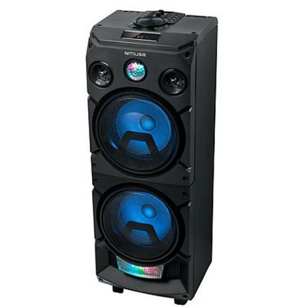 Top 10 ⌛ MUSE Enceinte 3-1935 DJ – Noir – Bluetooth 4.2 – Coffrage En Bois – Micro & Télécommande Inclus 🔔 1