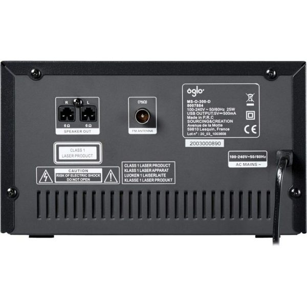 Budget 🎁 OGLO# Chaîne HiFi MS-O-300-D 🔥 3