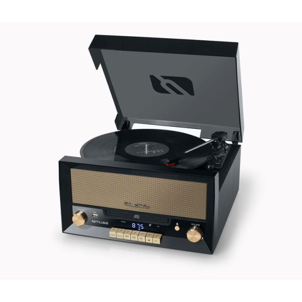 Nouveau 💯 MUSE MT 110 B – Platine Vinyle Vintage – Noir 🌟 1