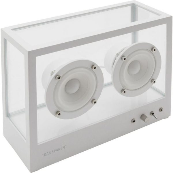 Tout neuf 😀 TRANSPARENT Enceinte Résidentielle Speaker Small Blanche 🎉 1