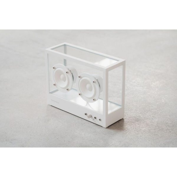 Tout neuf 😀 TRANSPARENT Enceinte Résidentielle Speaker Small Blanche 🎉 3