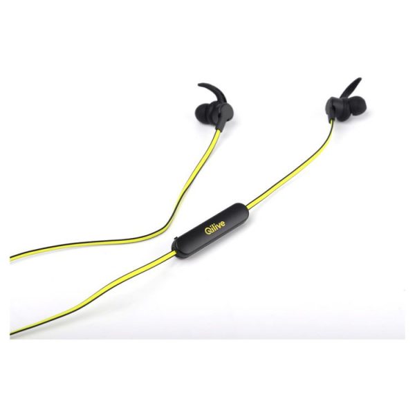 Tout neuf ⌛ QILIVE Écouteurs Q1668 Sport Bluetooth Noir Et Jaune Réflectif 👏 4