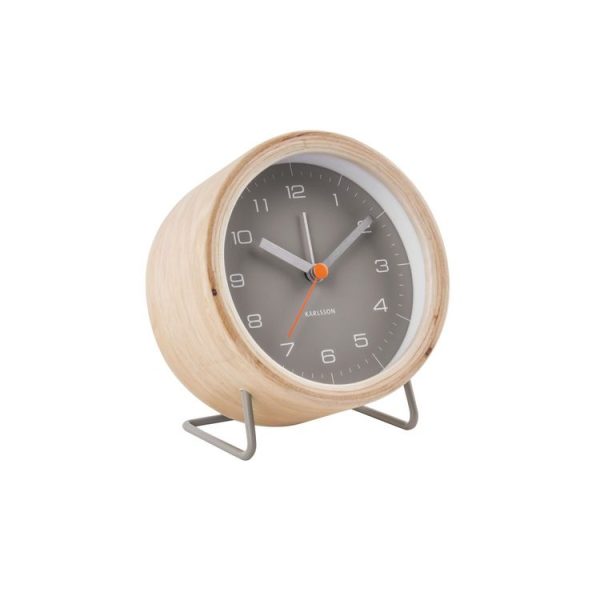 Top 10 🌟 Karlsson Réveil Design Bois Innate – Gris 👏 1