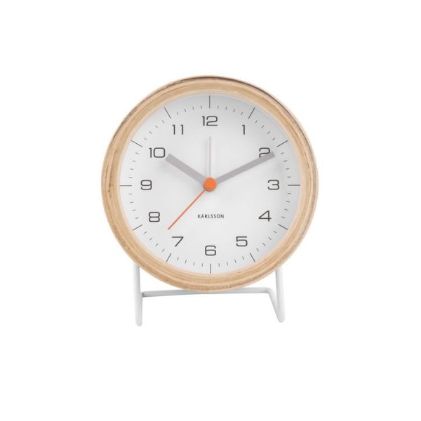 Nouveau ⭐ Karlsson Réveil Design Bois Innate – Blanc ⌛ 3