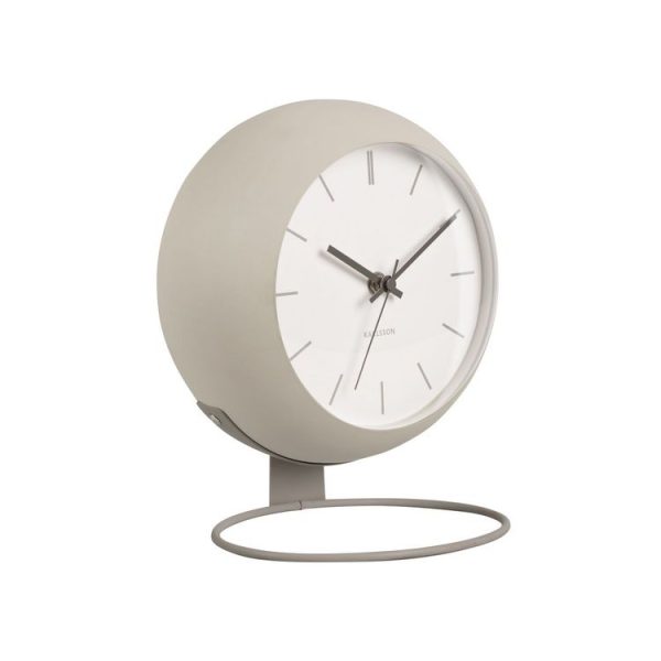 De gros ✔️ Karlsson Horloge à Poser Nirvana Globe – Ivoire/Gris Clair ✔️ 3
