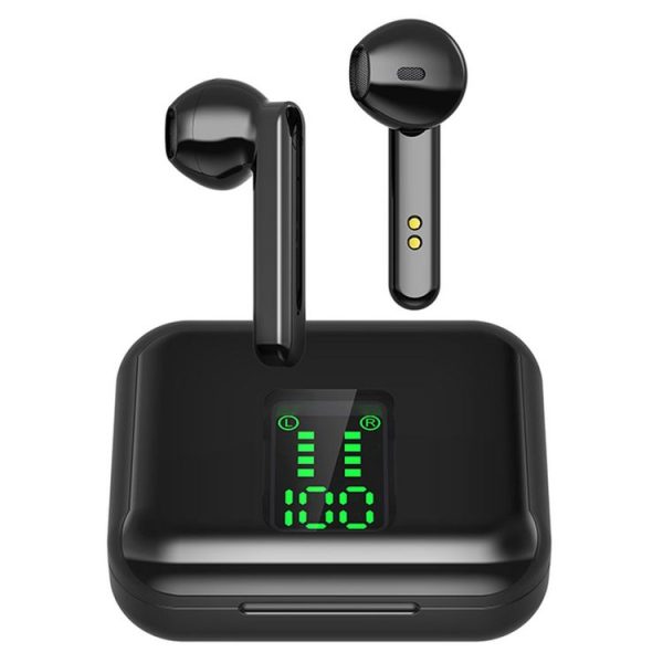 Sortie ⌛ BLAUPUNKT Écouteurs Sans Fil Bluetooth Avec étui De Charge Et écran – Noir – BLP 4895 👏 1