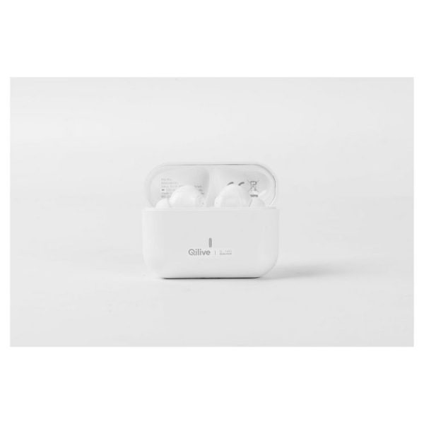 Coupon 🌟 QILIVE Ecouteurs Bluetooth Q1461 Blanc – True Wireless – Technologie ANC ( Réduction Active Du Bruit ) ❤️ 4