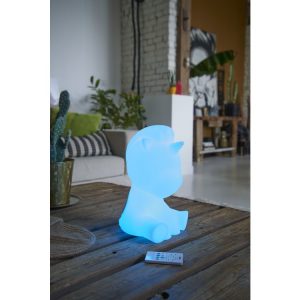 Promo 😍 BIGBEN Enceinte Portable Bluetooth Lumineuse – Blanc – Luminus Licorne 😉 7