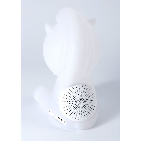 Promo 😍 BIGBEN Enceinte Portable Bluetooth Lumineuse – Blanc – Luminus Licorne 😉 4